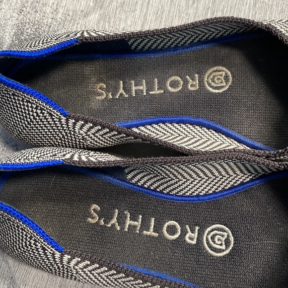 Rothy’s The Point in rare retired herringbone pattern size 6.5 - Picture 2 of 6